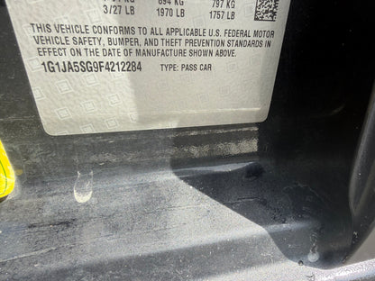 2015 Chevrolet Sonic 50k miles