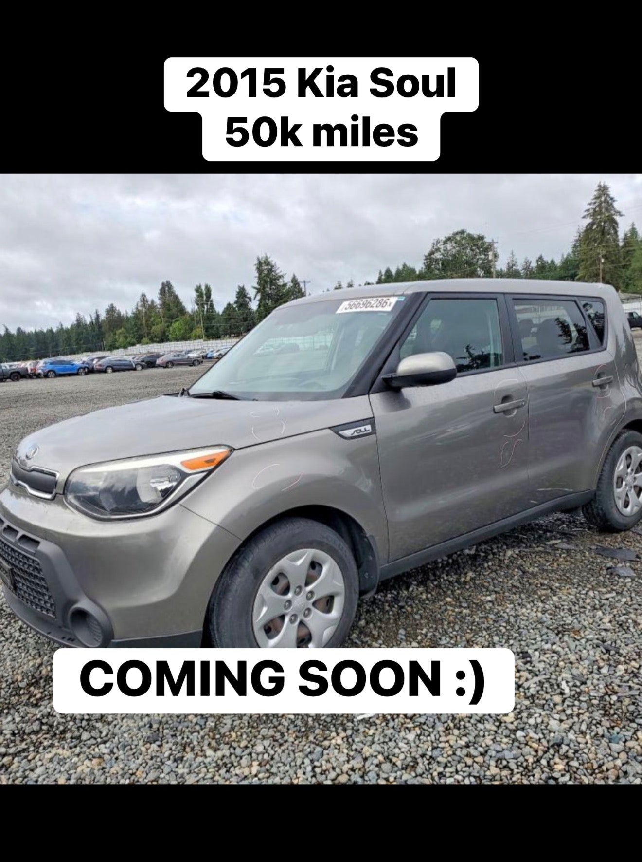 2015 Kia Soul w/50k miles